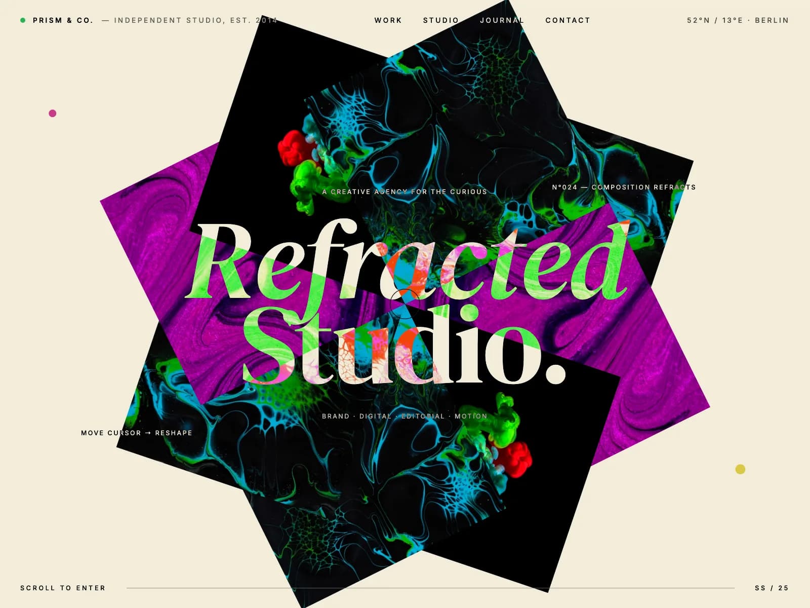 Refracted