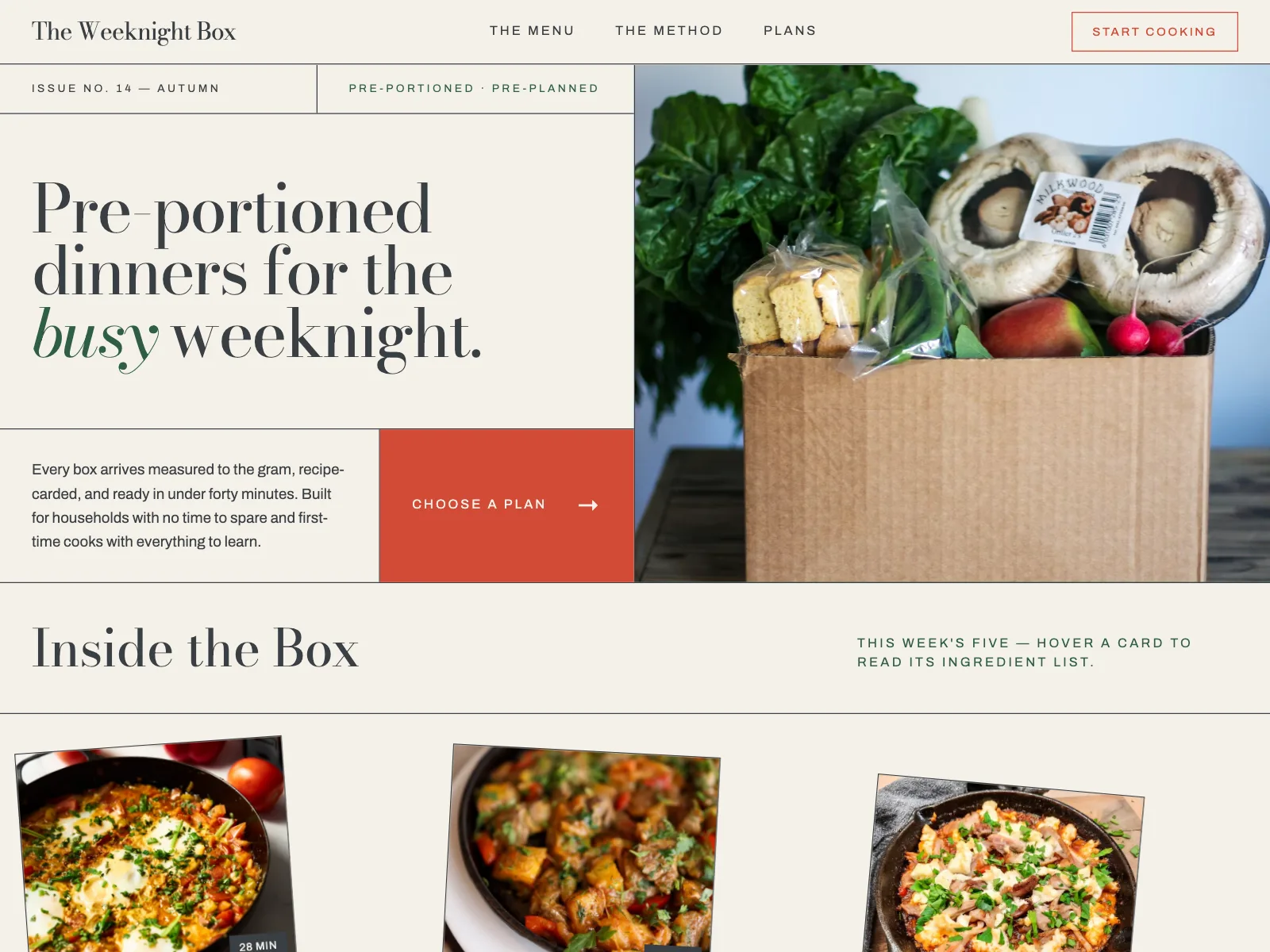The Weeknight Box