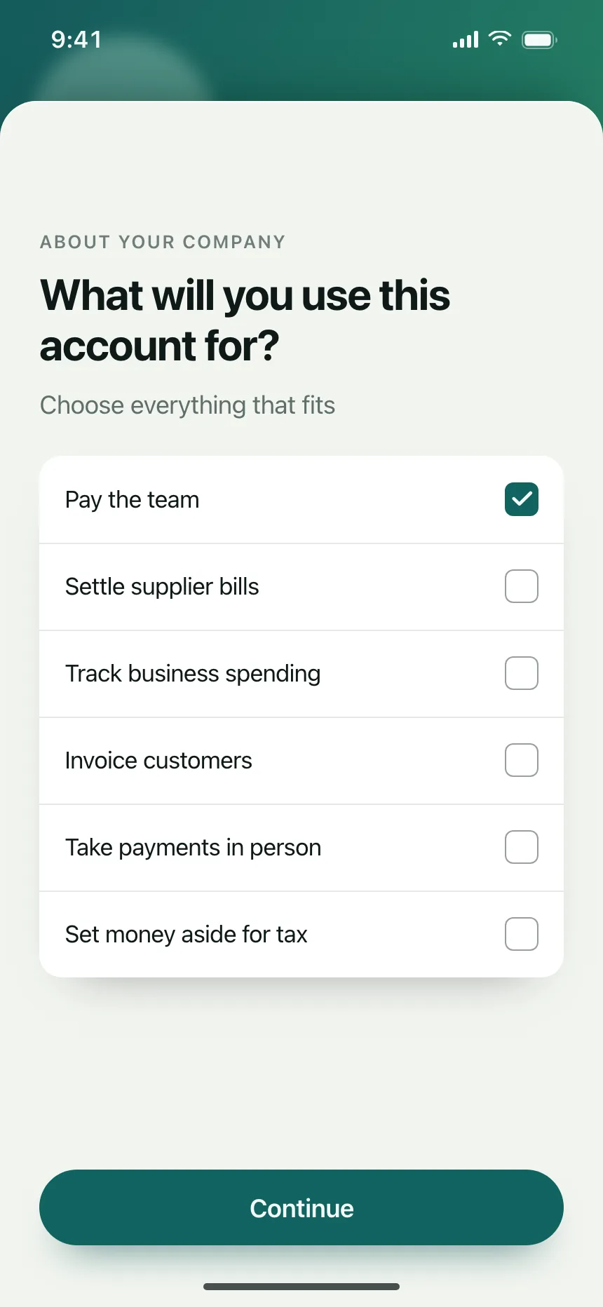Account Setup
