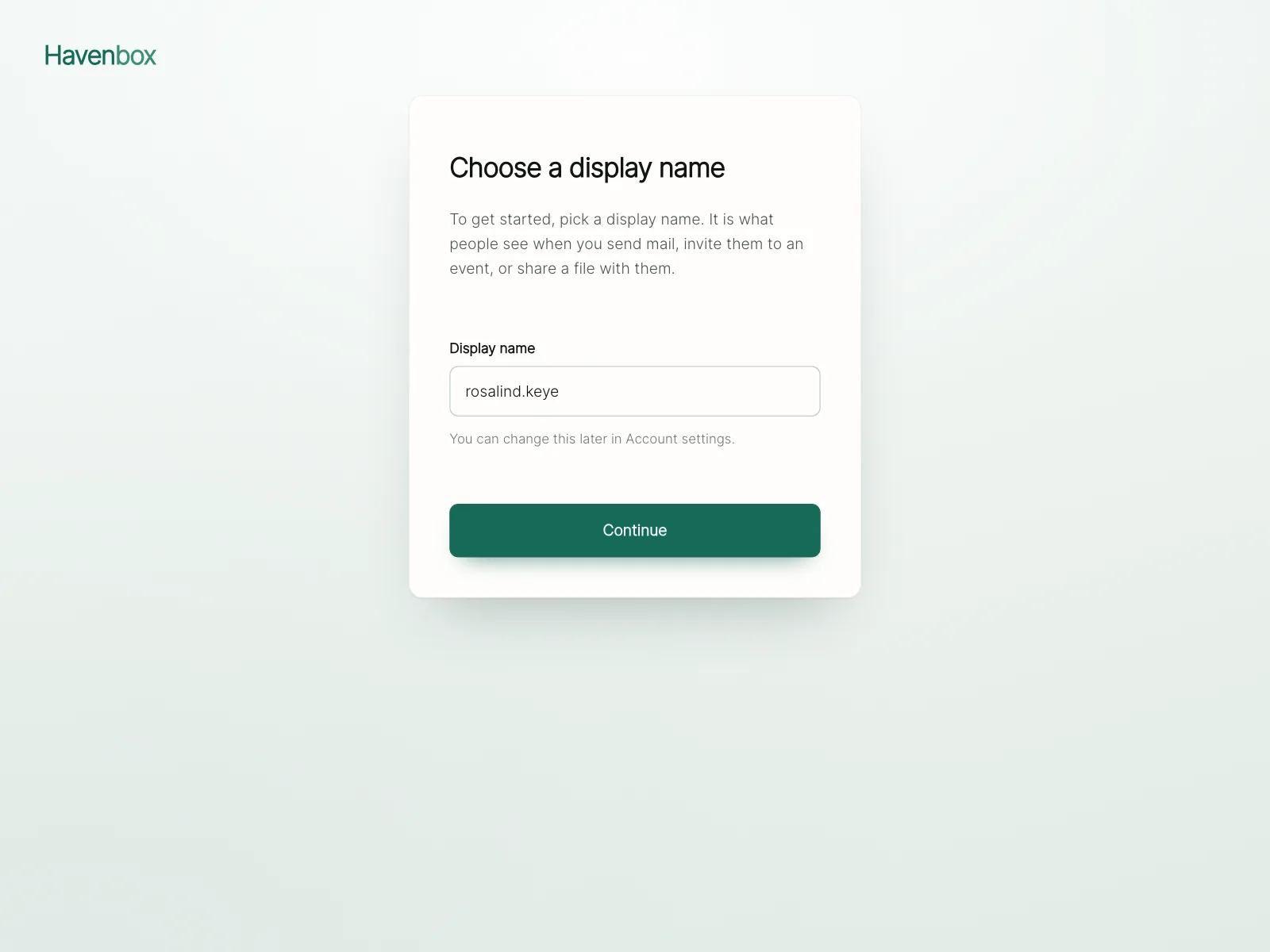 Account Setup
