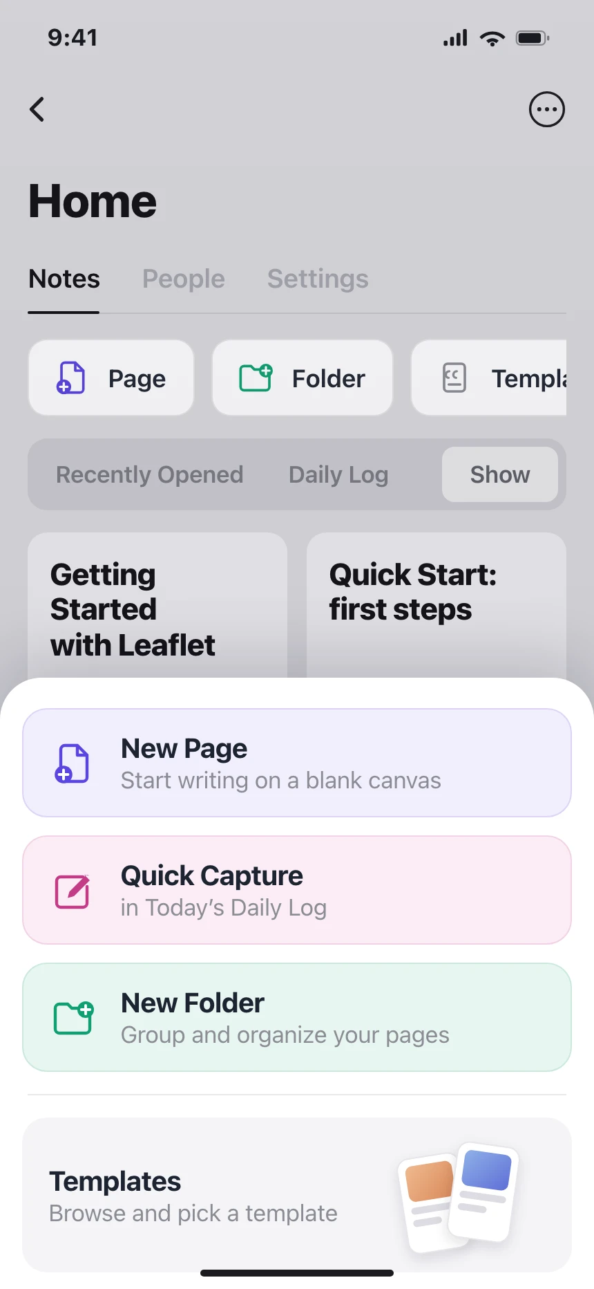 Add & Create