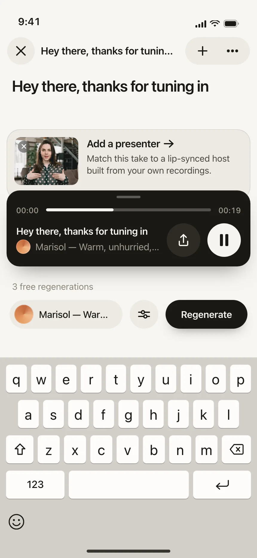 Audio player