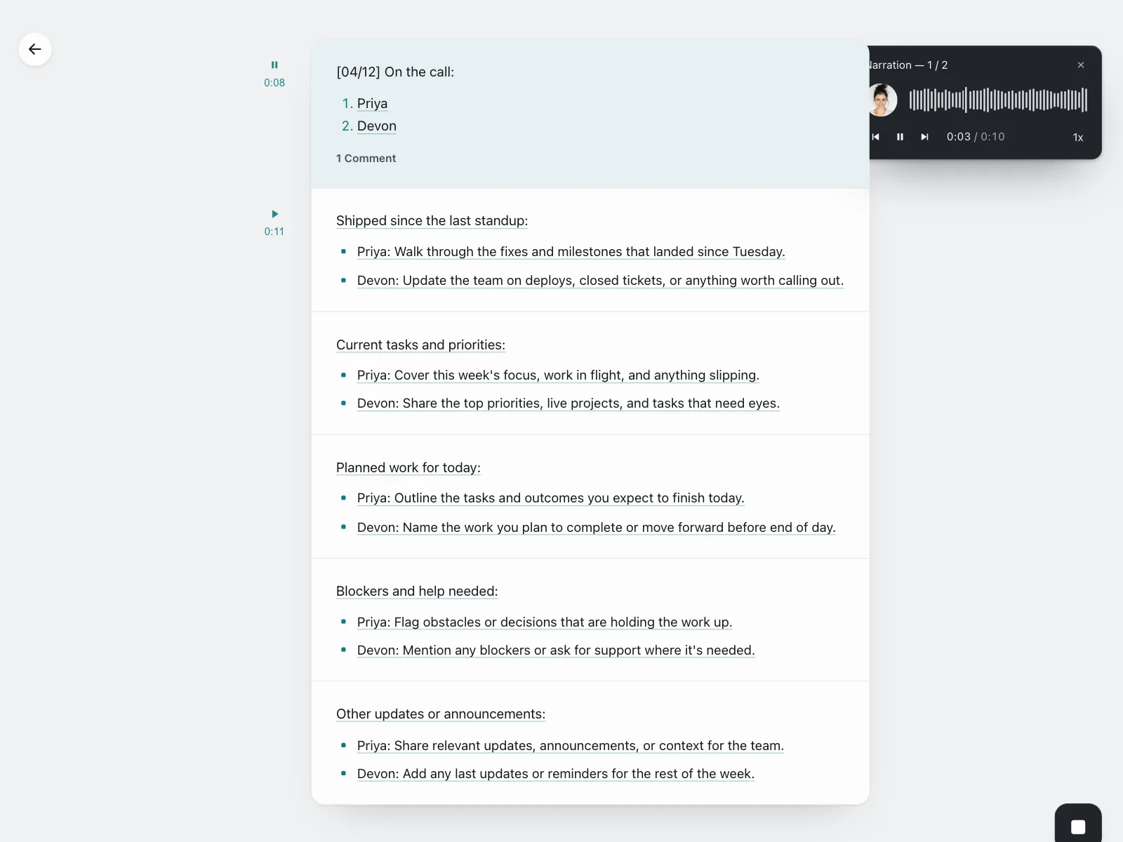 Audio player