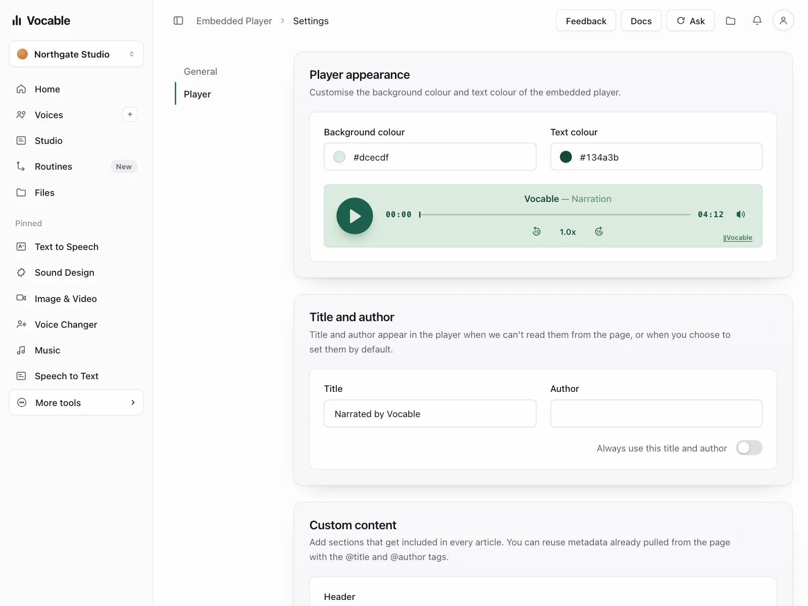 Audio player