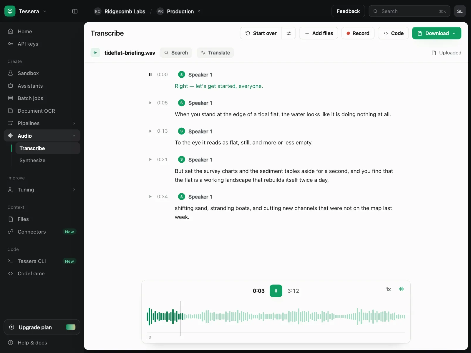 Audio player
