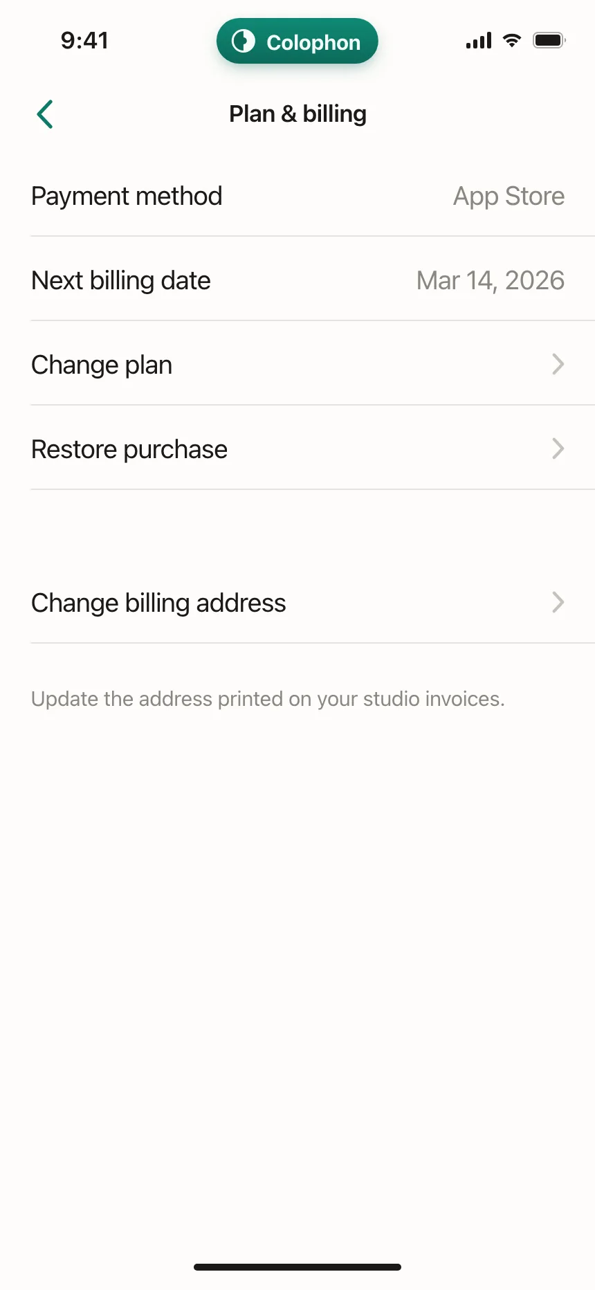 Billing