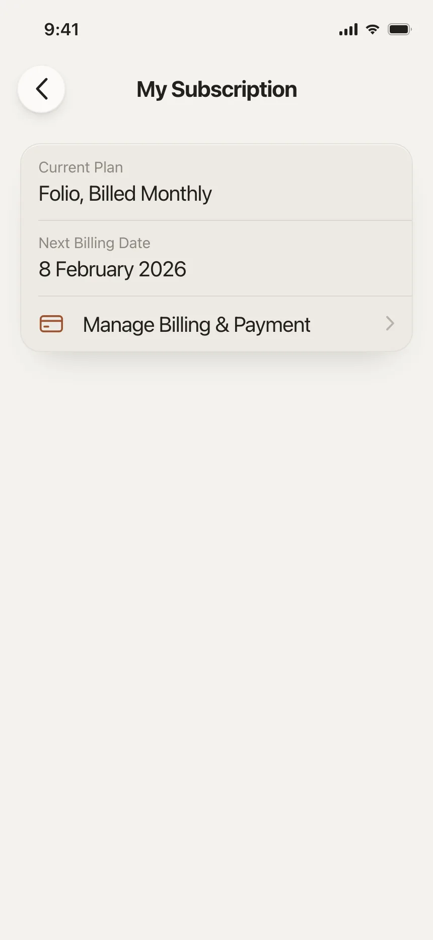 Billing