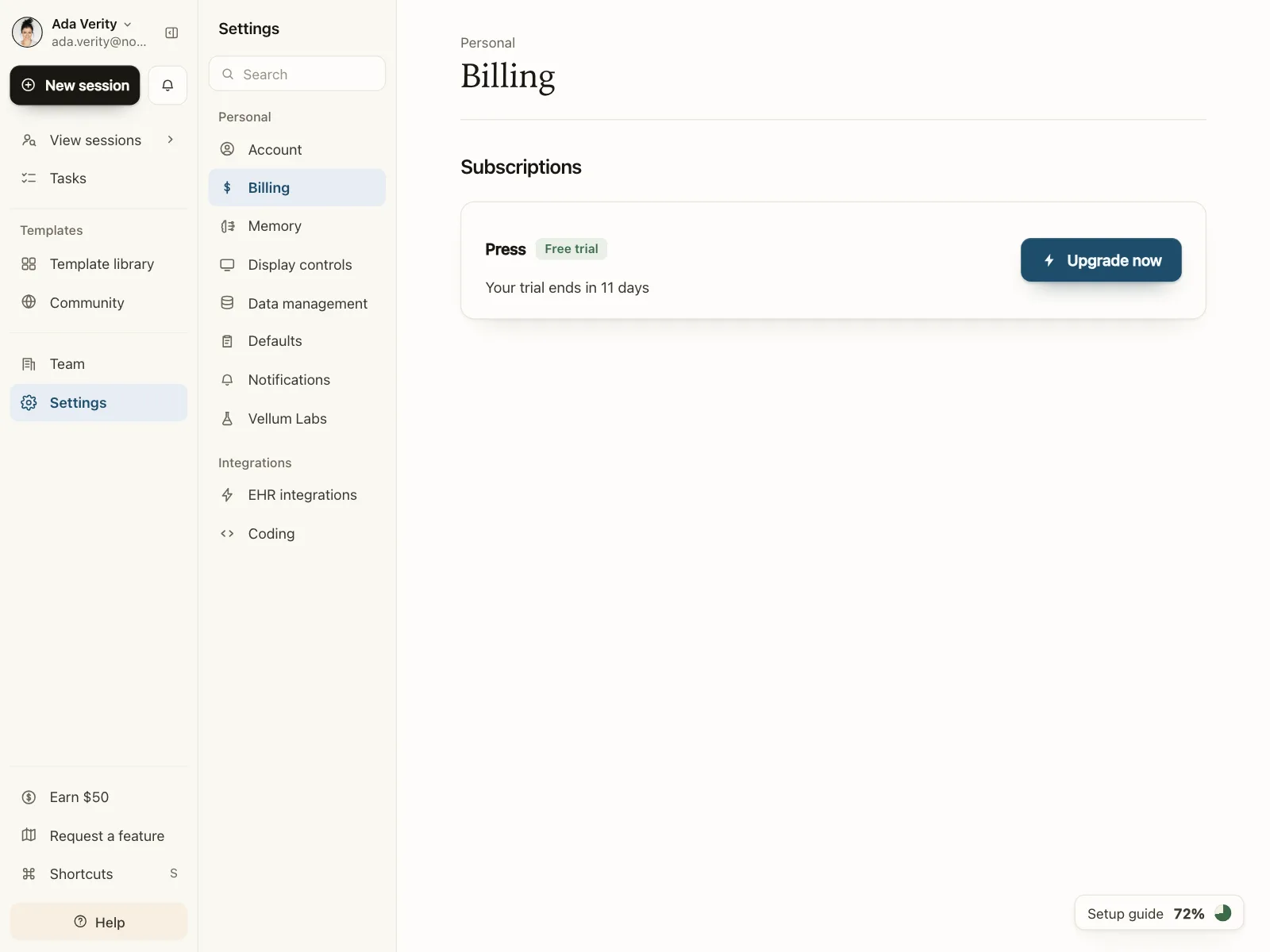 Billing