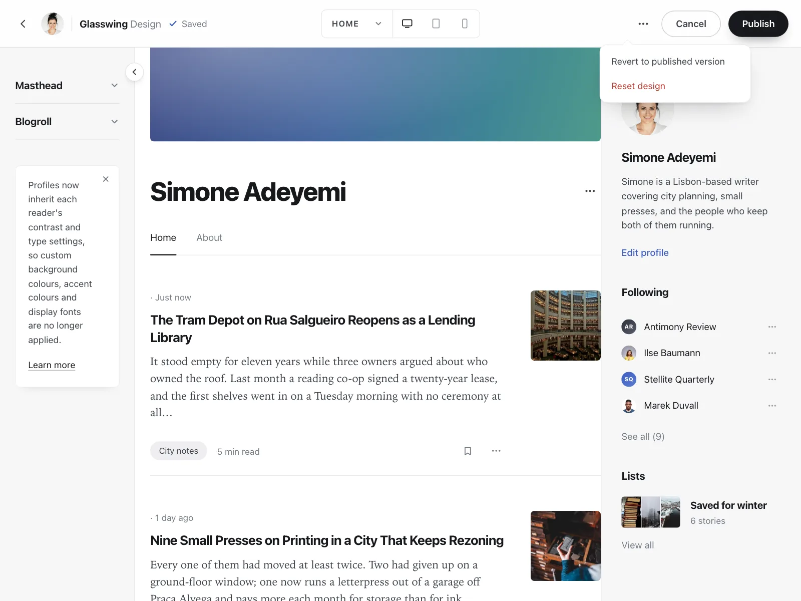 Blog post