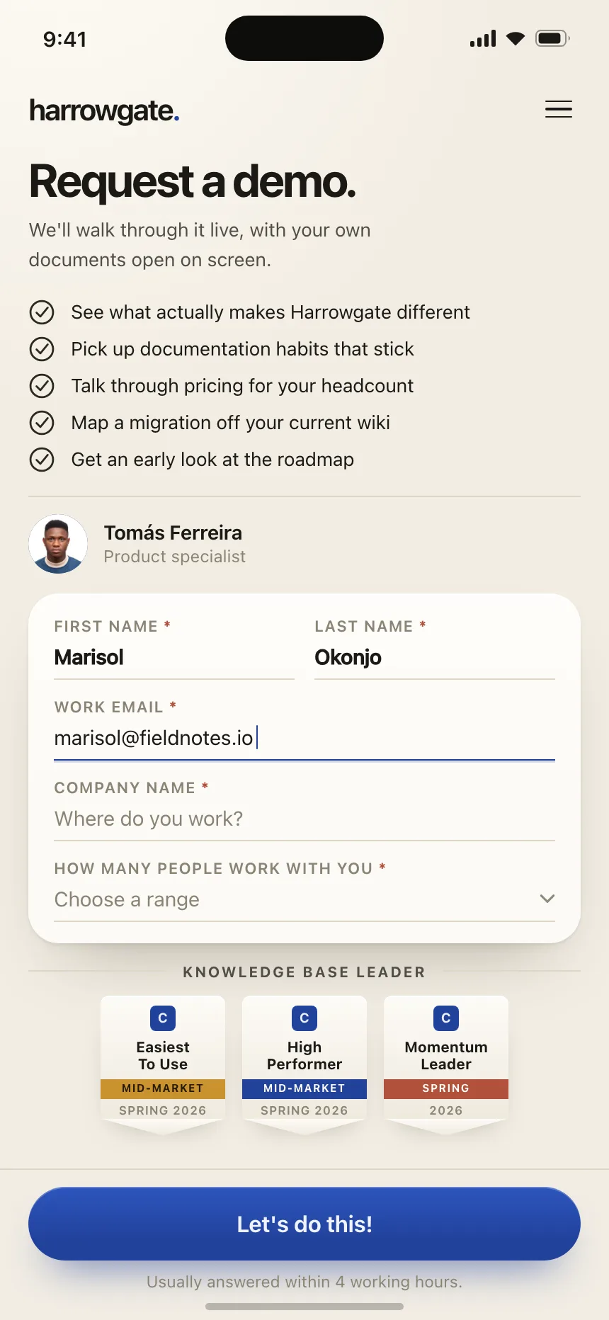 Book a demo