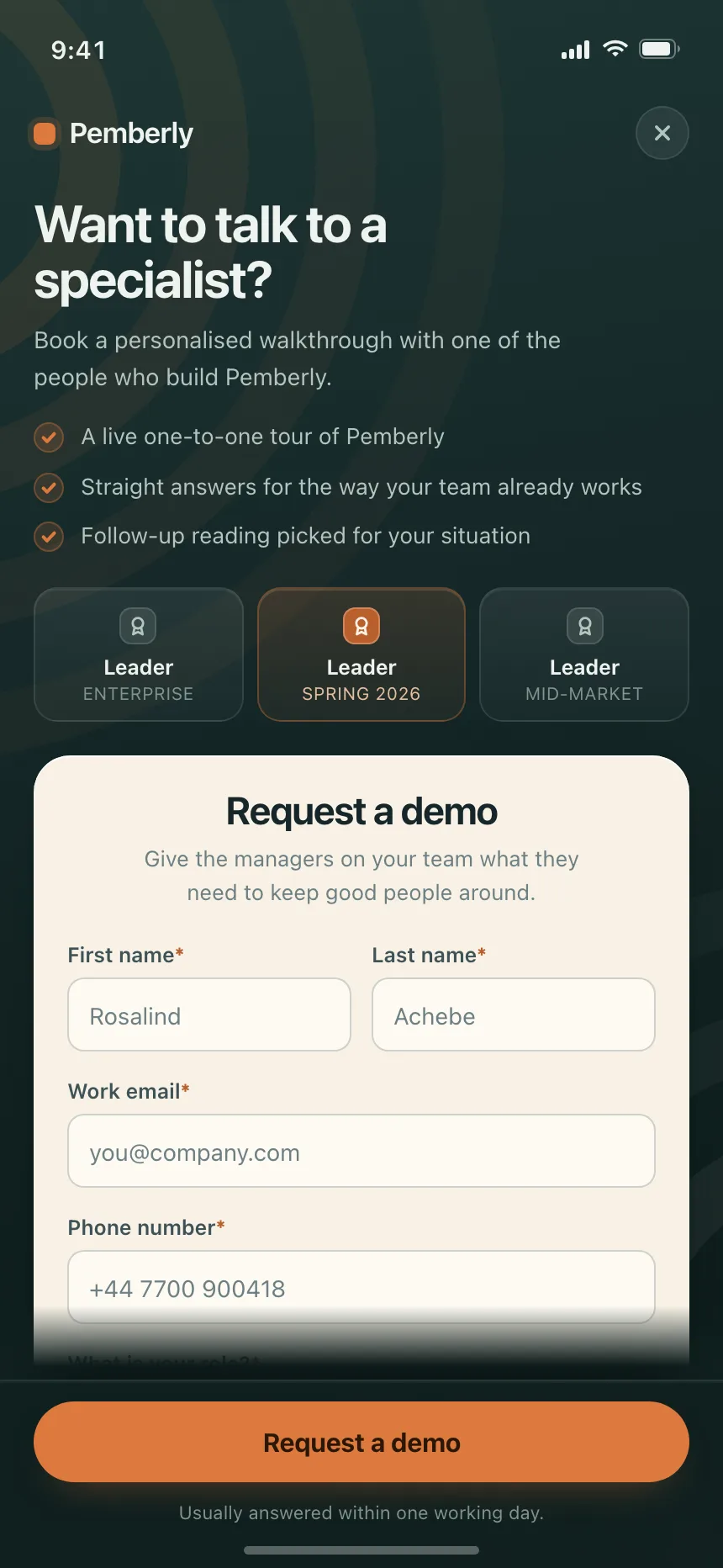 Book a demo