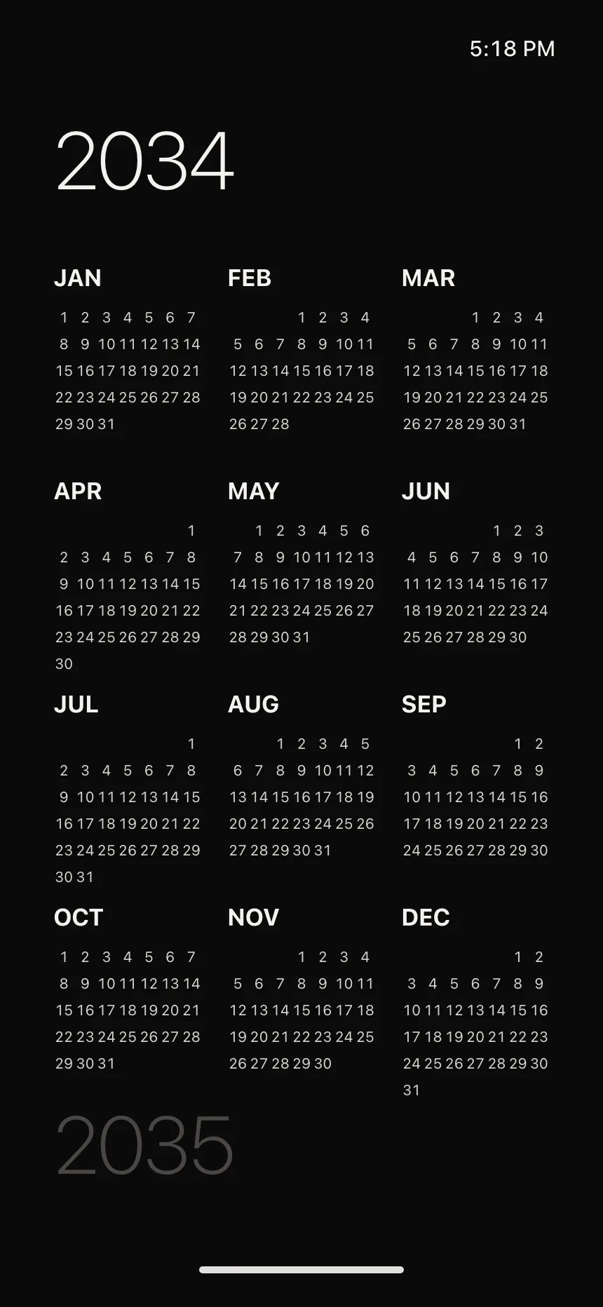 Calendar