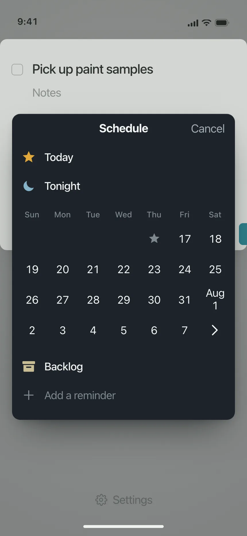 Calendar