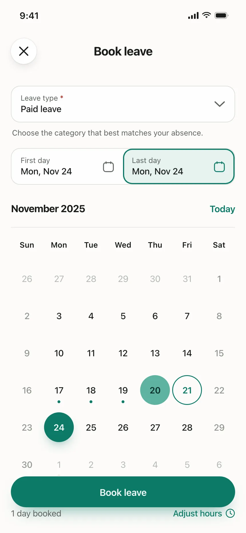 Calendar