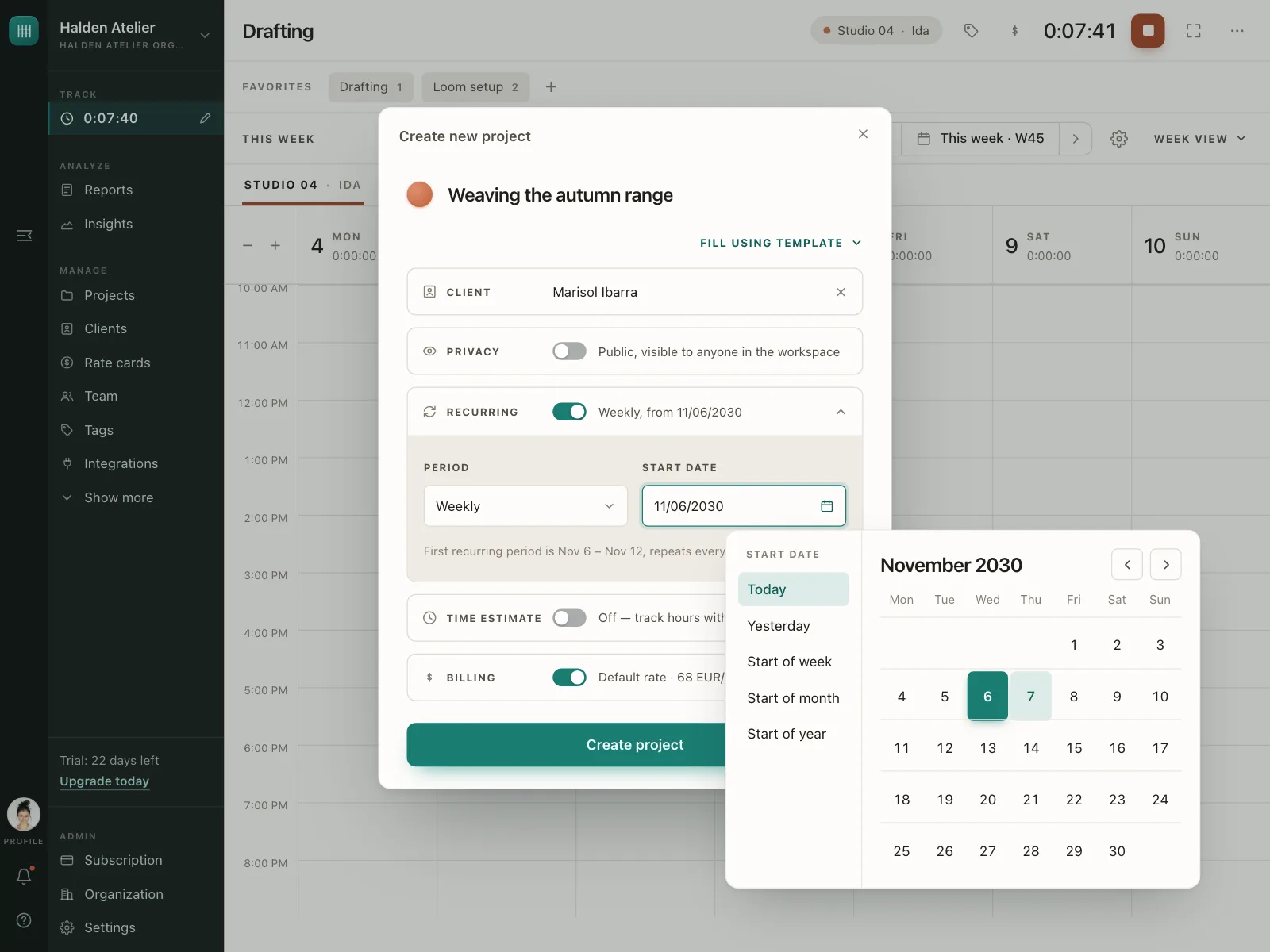 Calendar