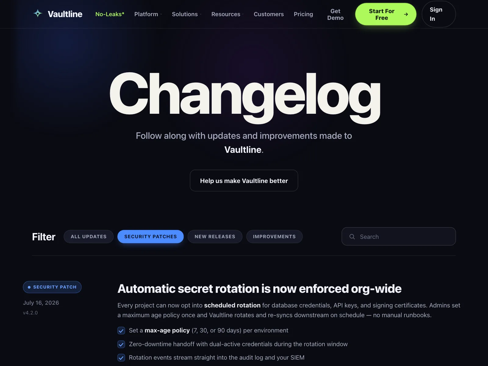Changelog