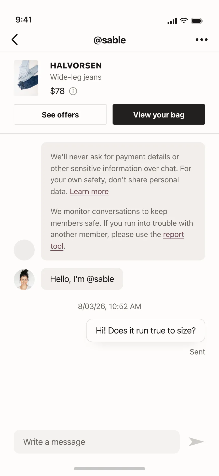 Chat detail