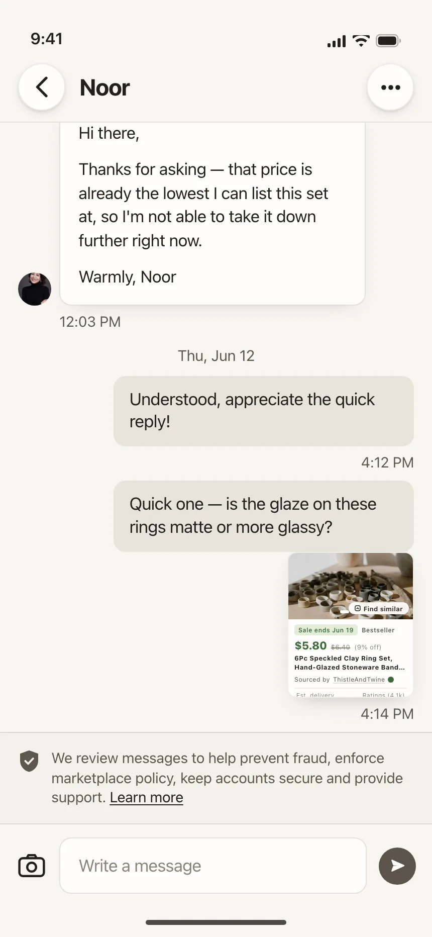 Chat detail