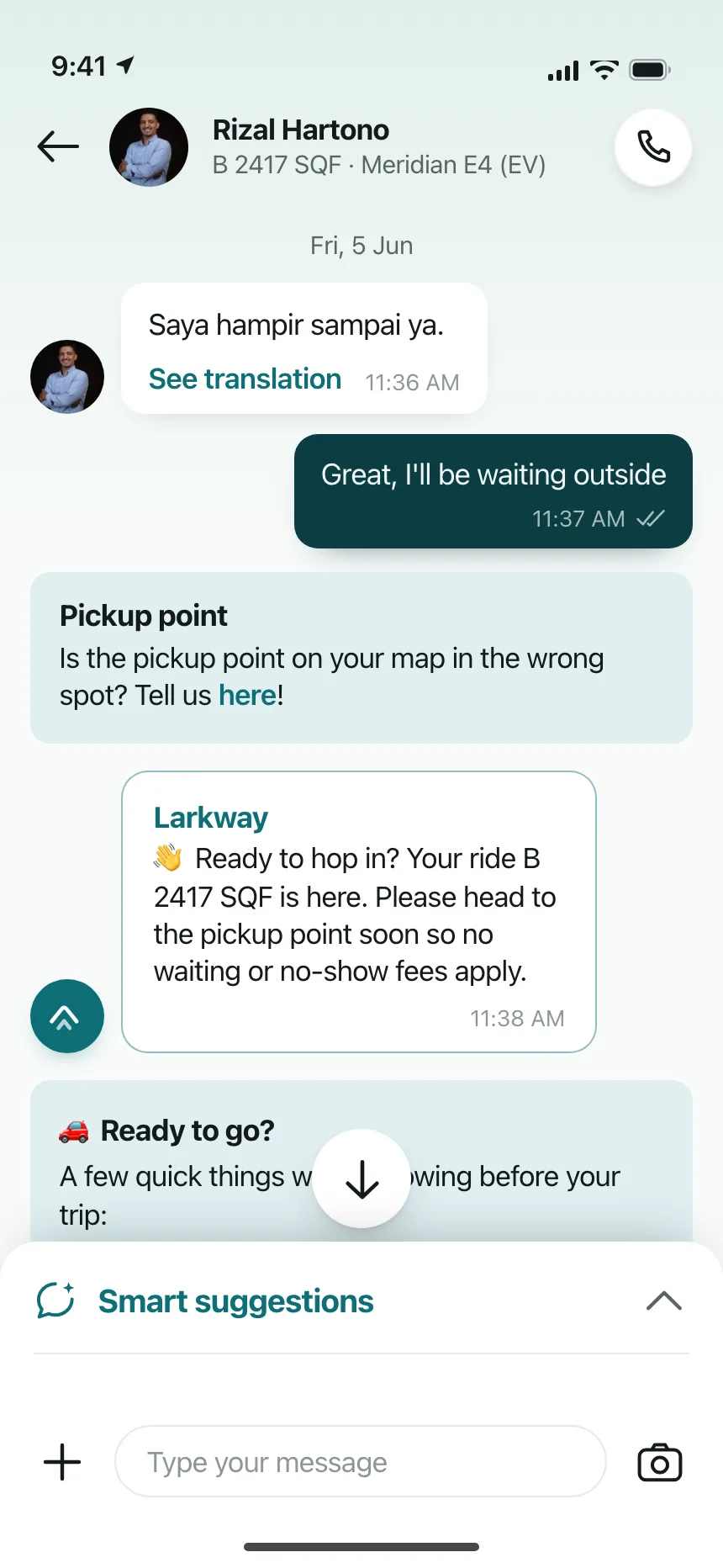 Chat detail