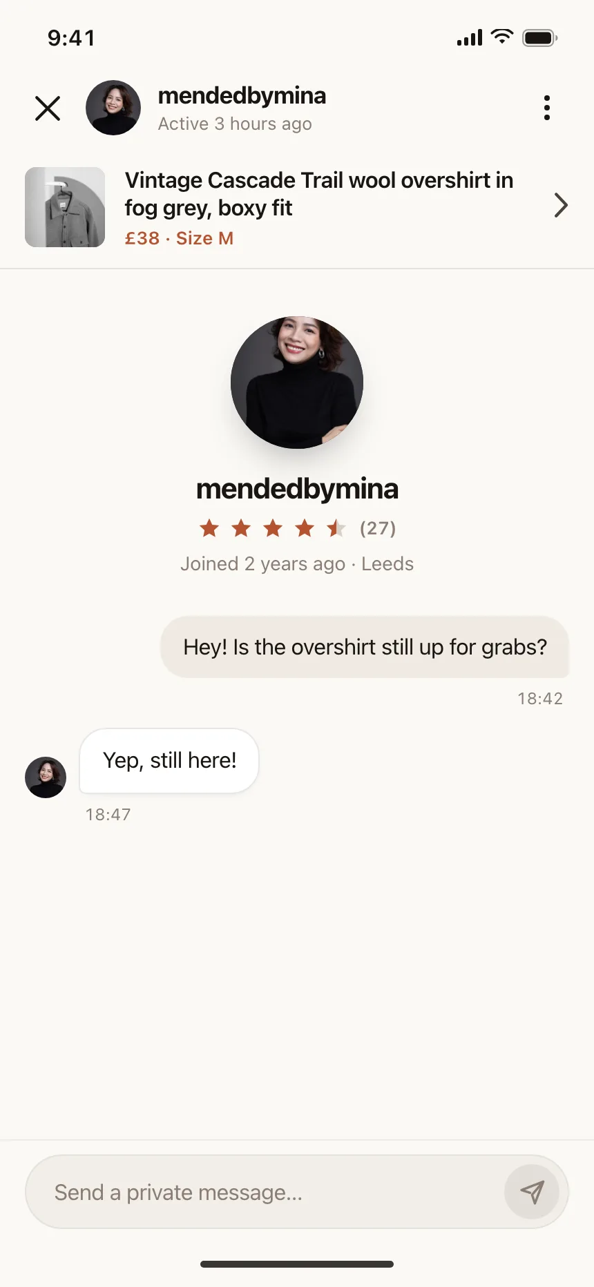 Chat detail