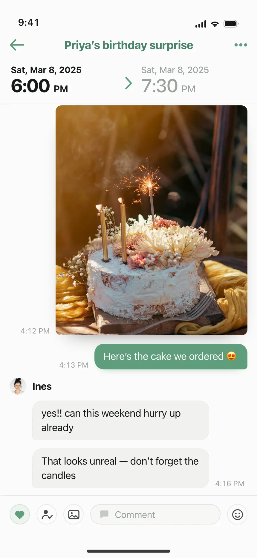 Chat detail