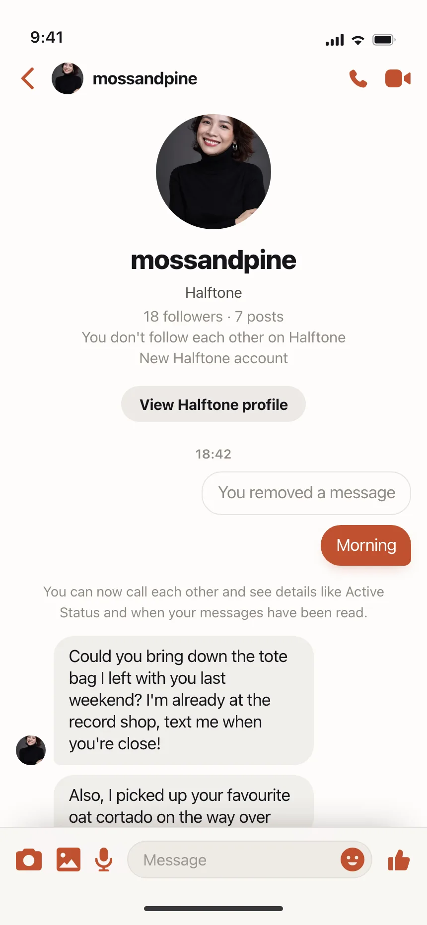 Chat detail