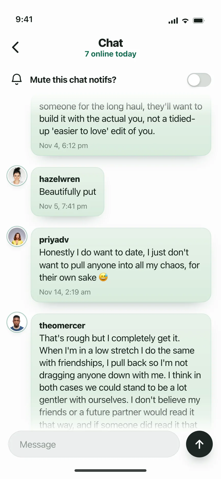 Chat detail