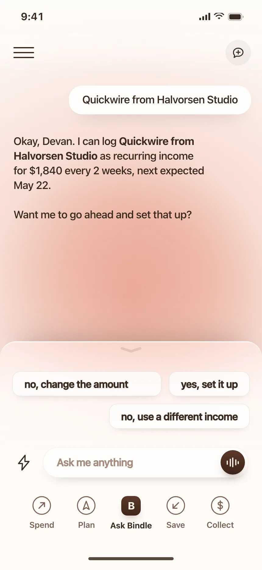 Chat detail