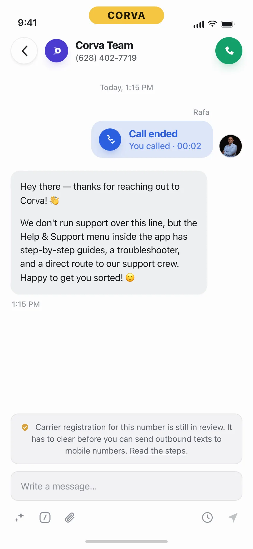 Chat detail