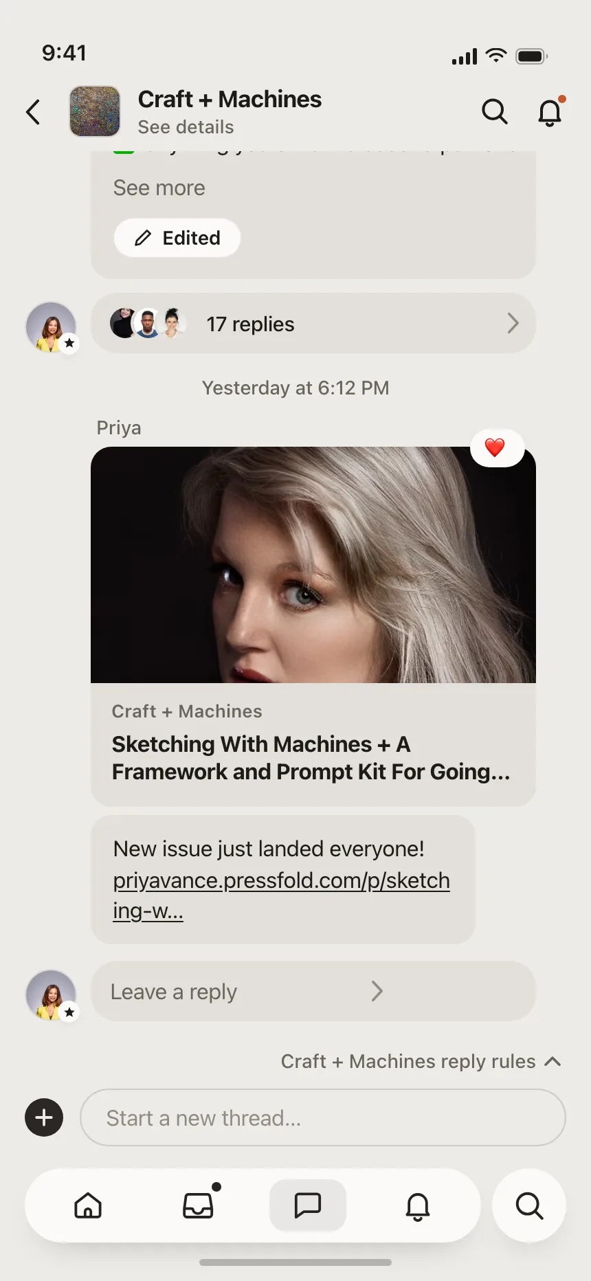 Chat detail