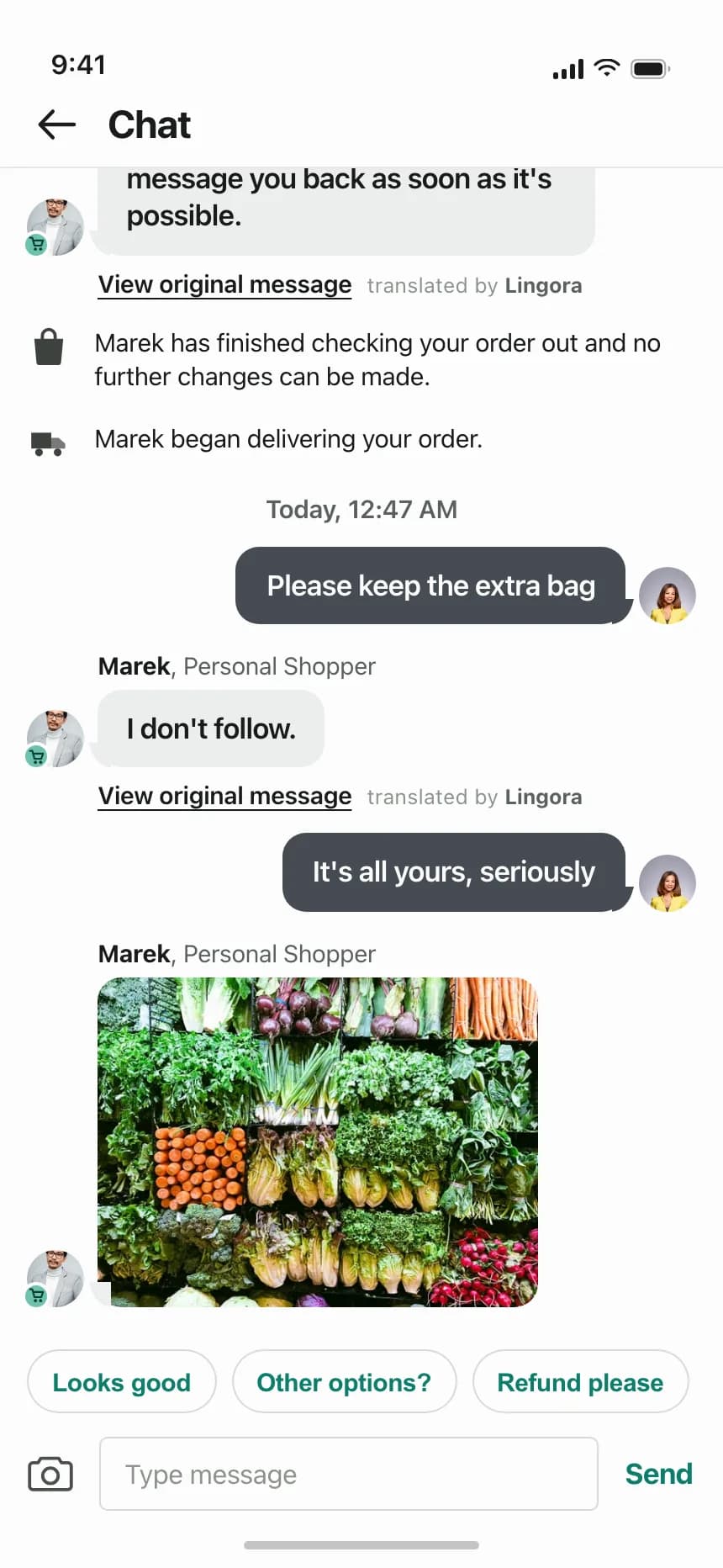Chat detail