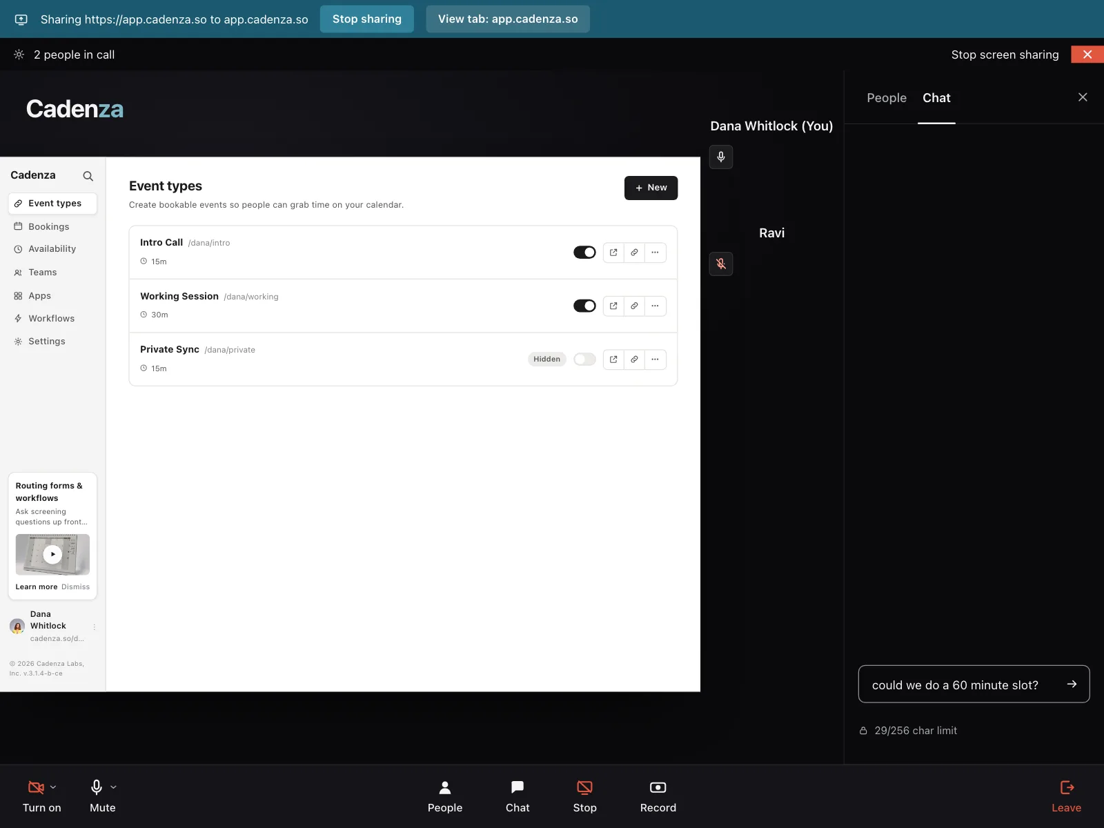 Chat detail