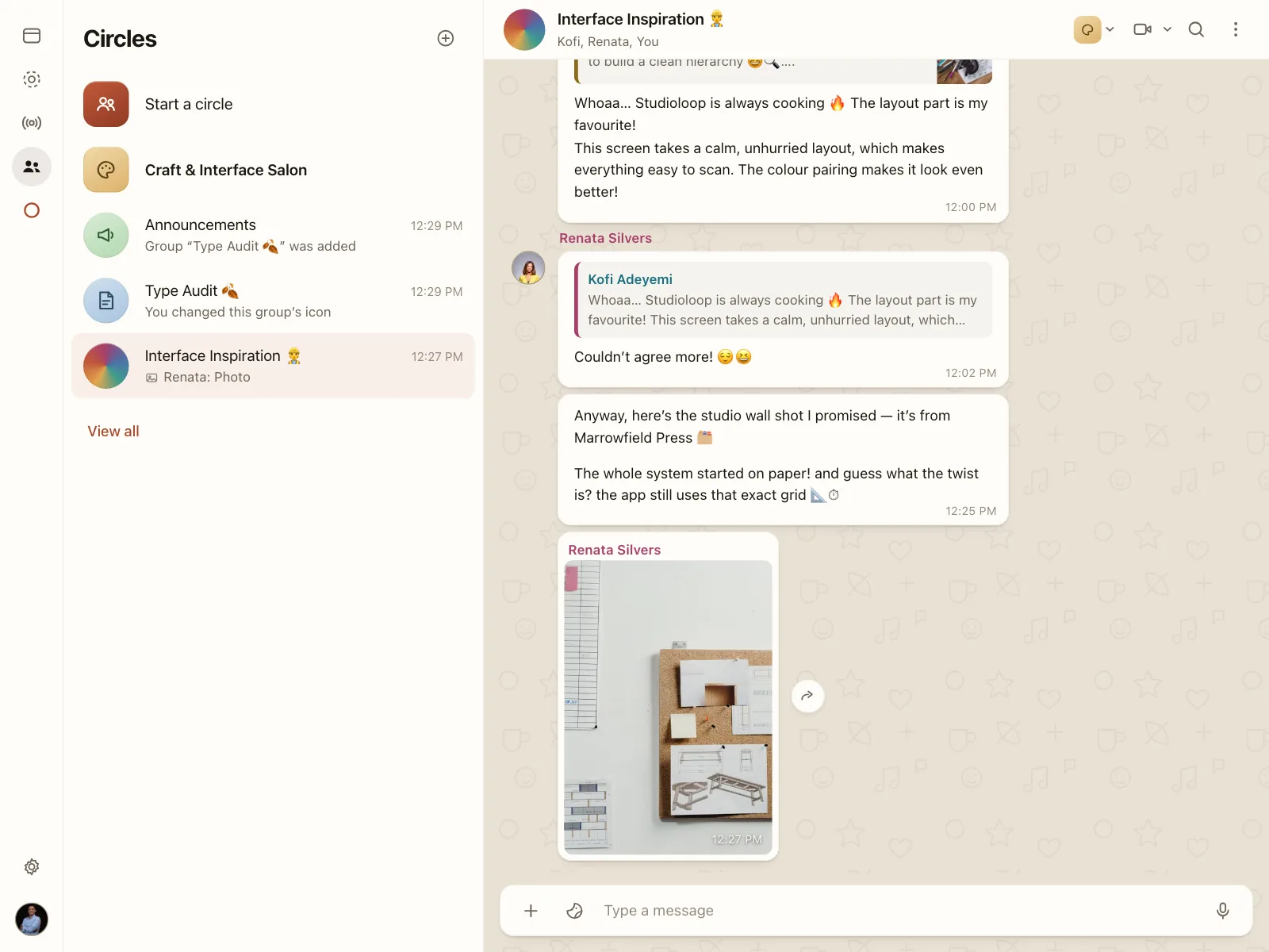 Chat detail
