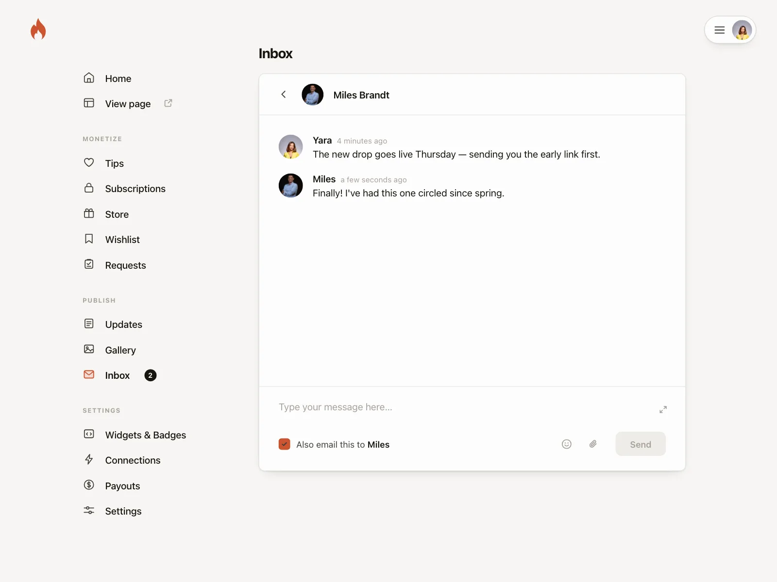 Chat detail