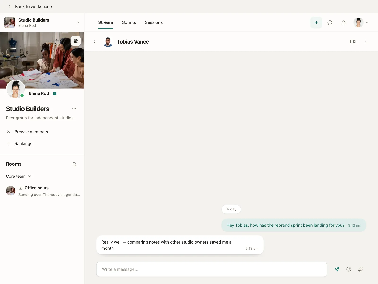 Chat detail