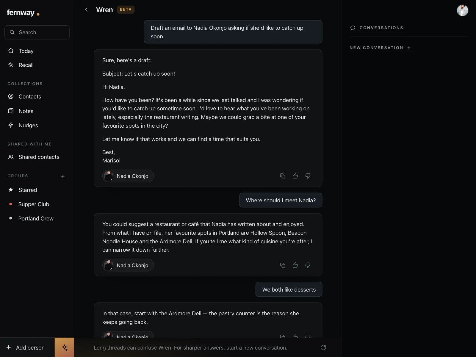 Chat detail