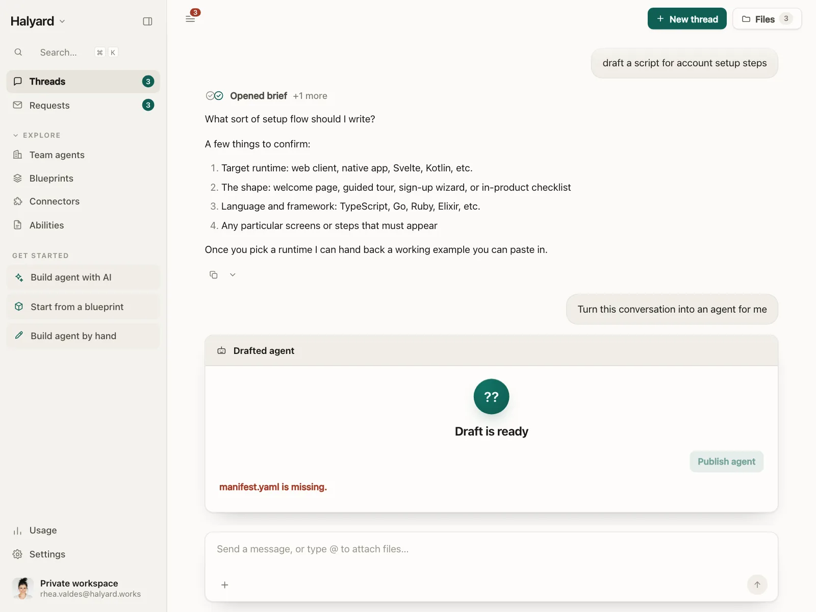 Chat detail
