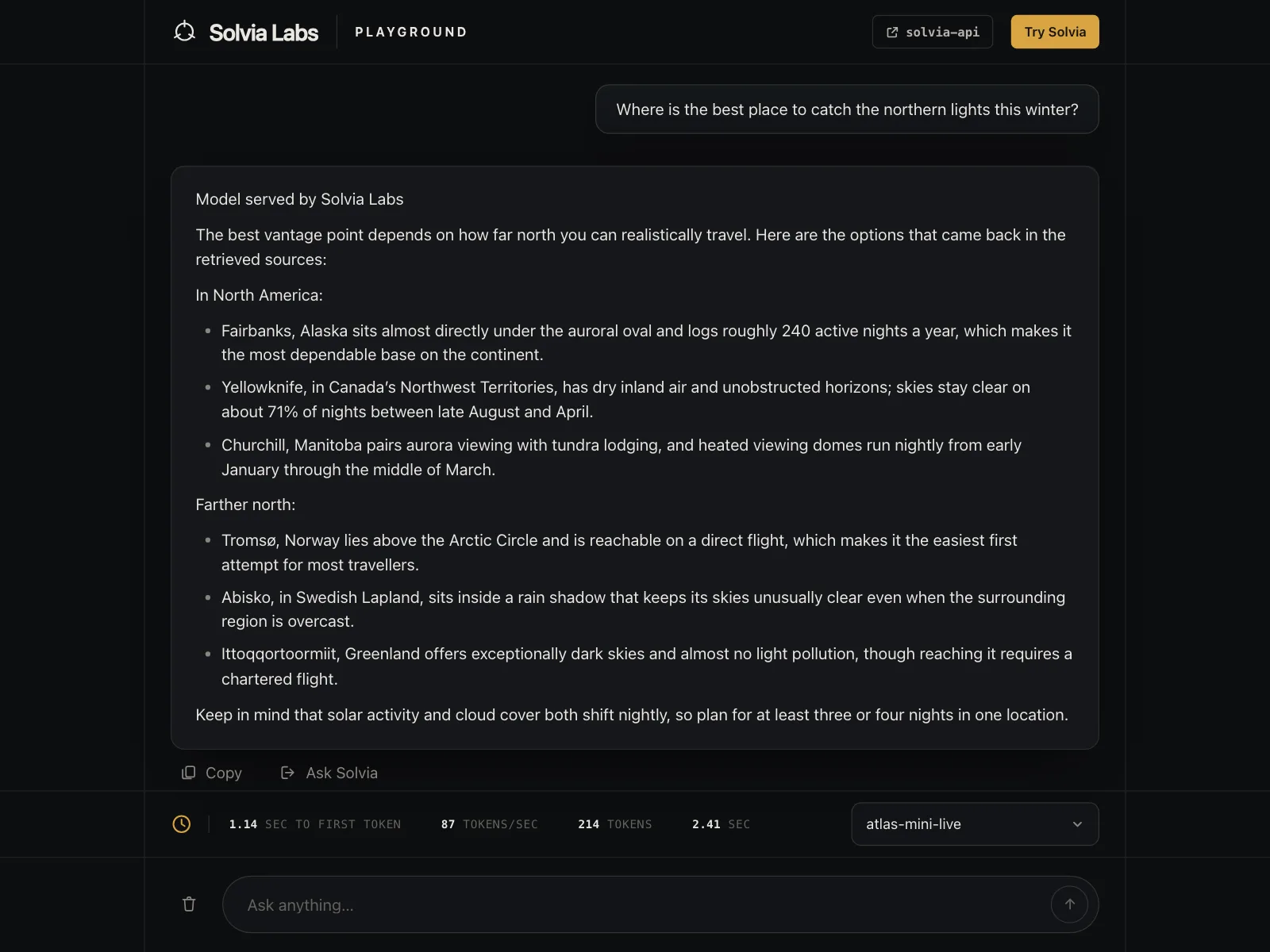 Chat detail