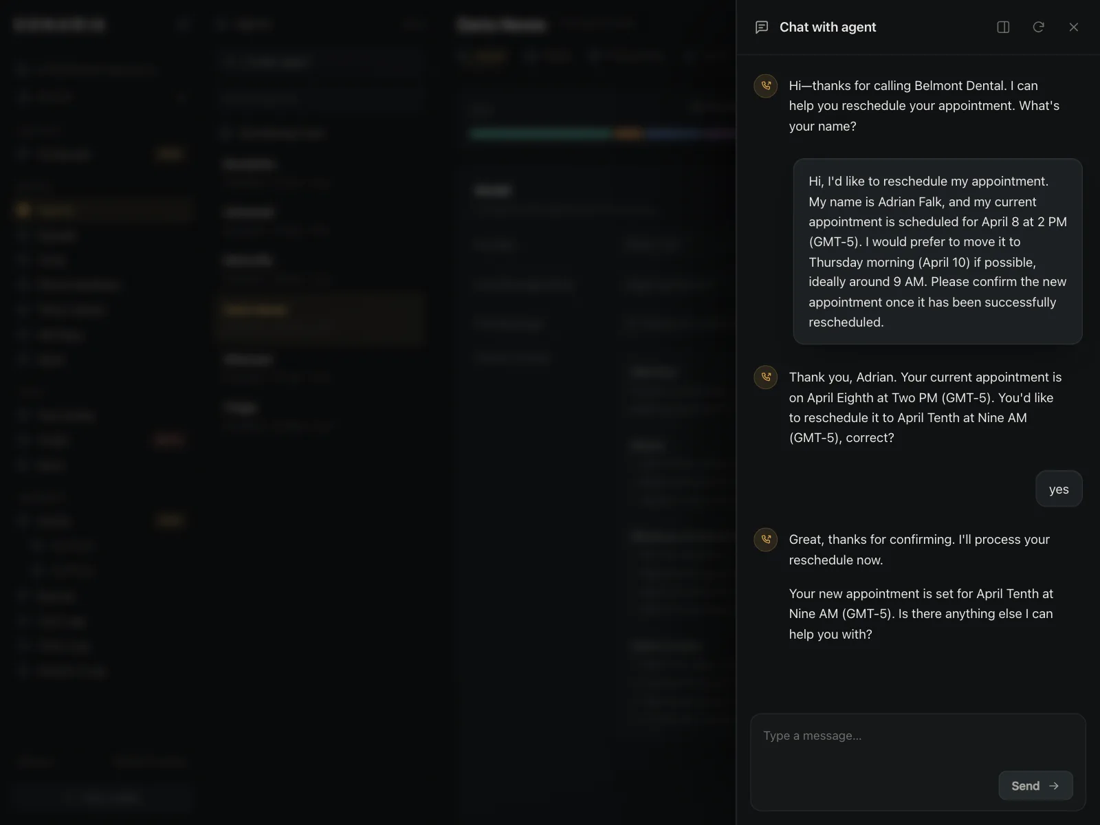 Chat detail