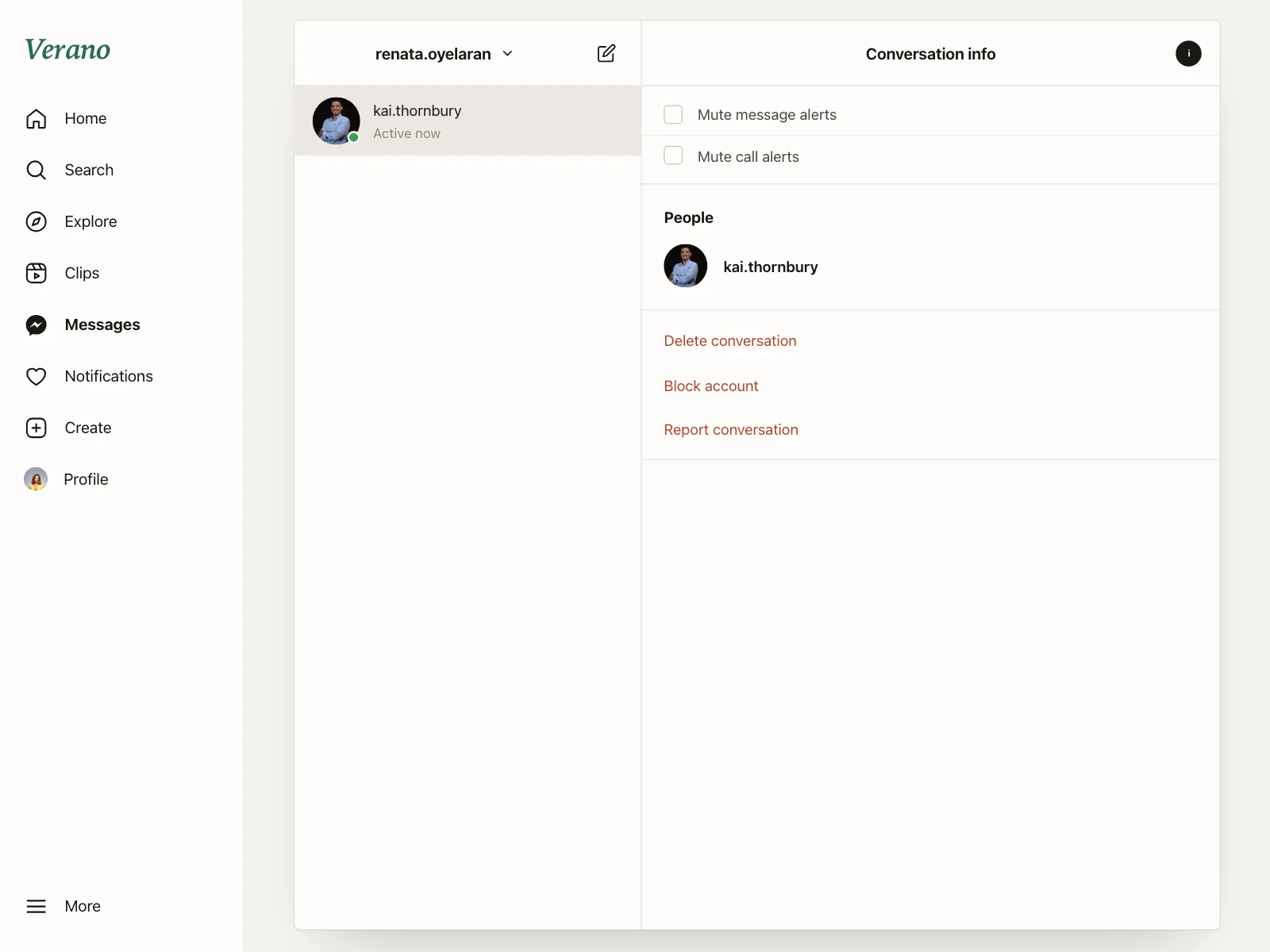 Chat detail