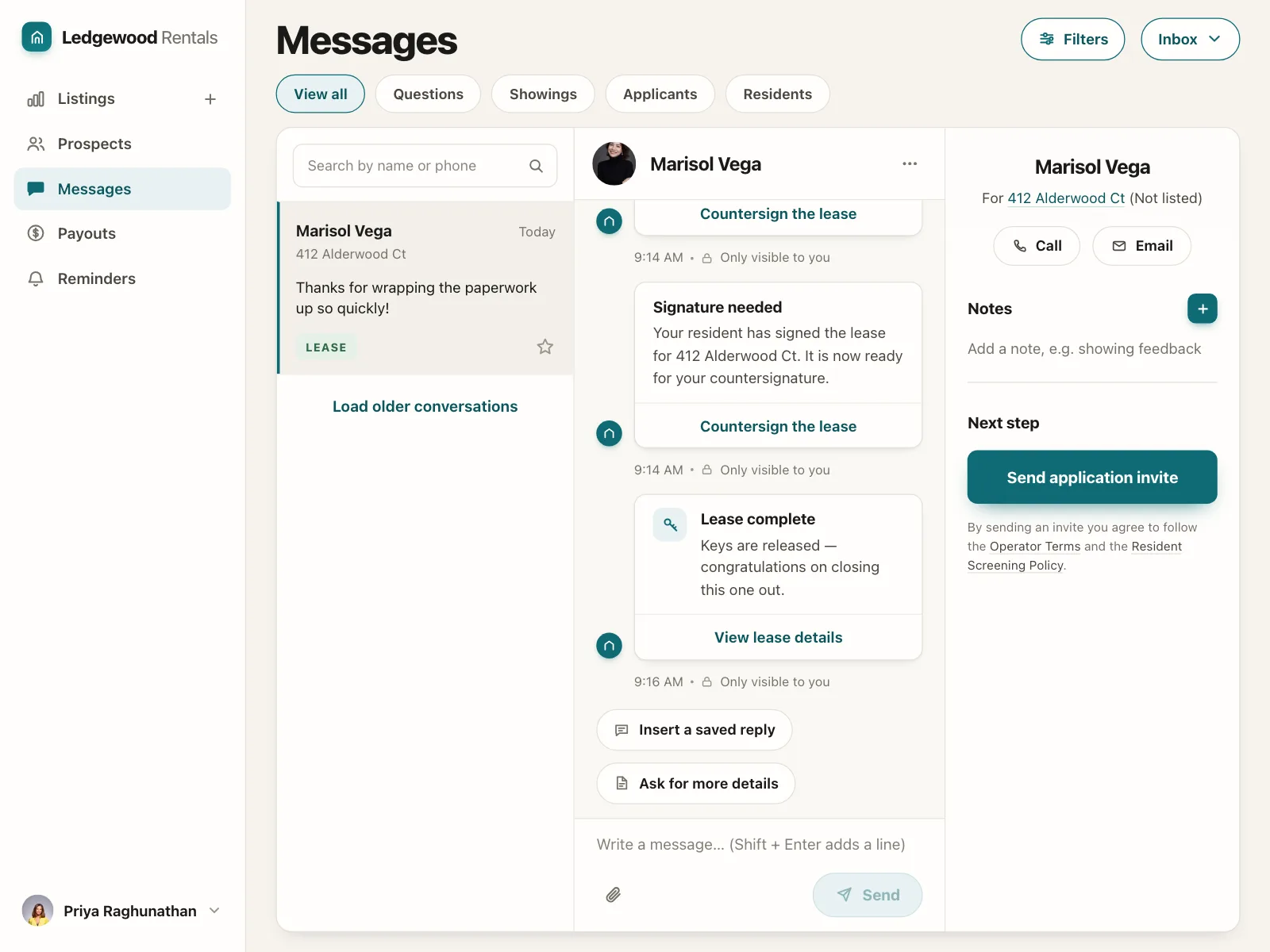 Chat detail