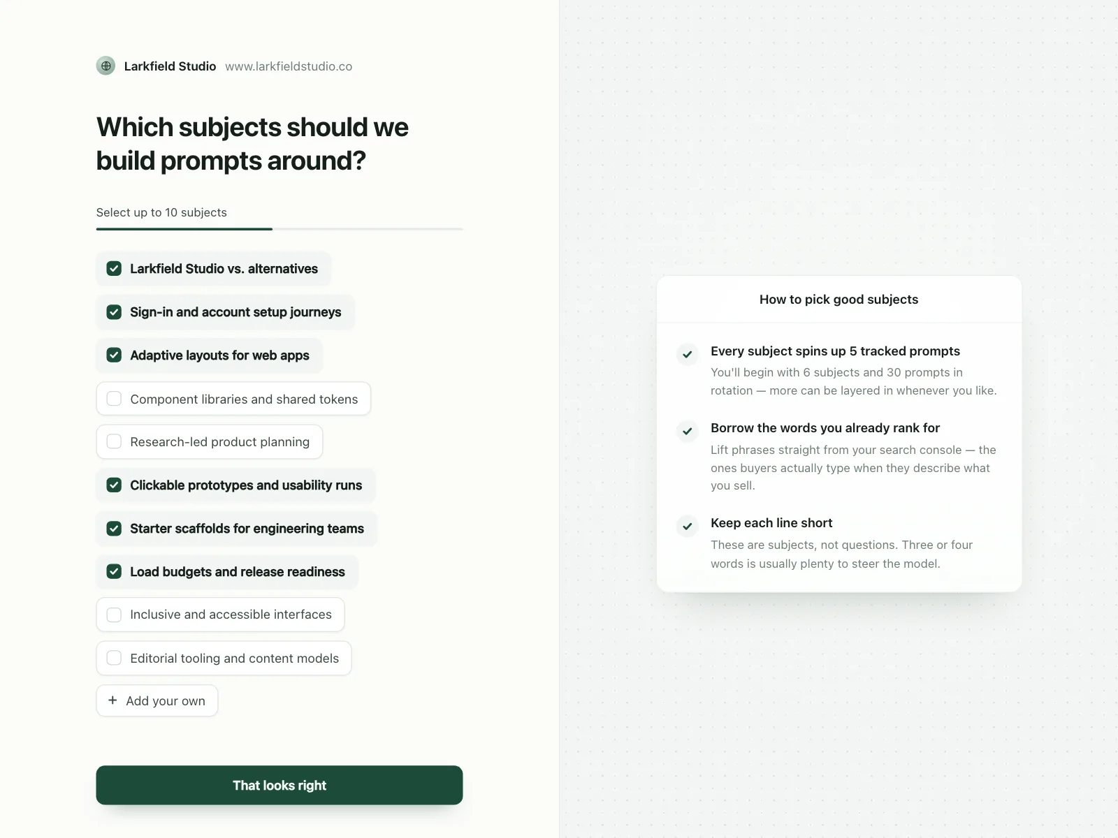 Checkbox
