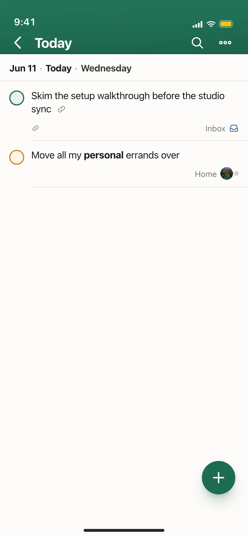 Checklist