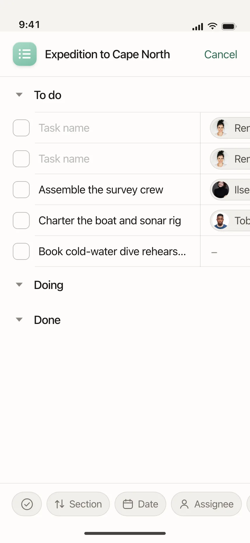 Checklist