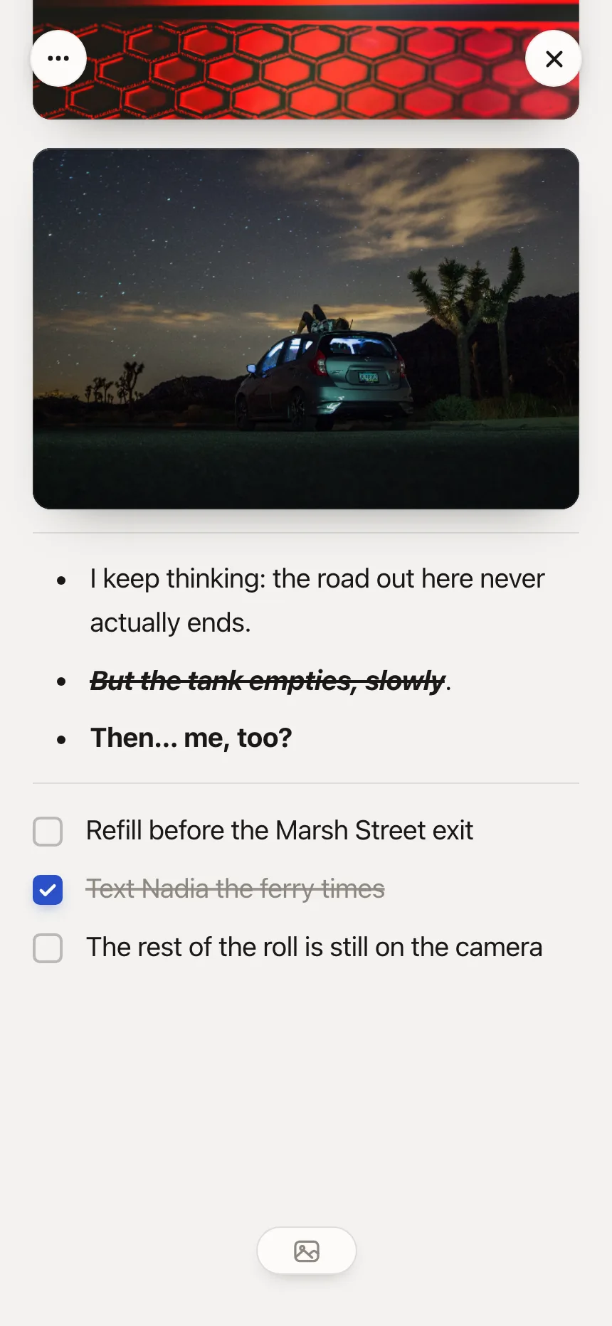 Checklist