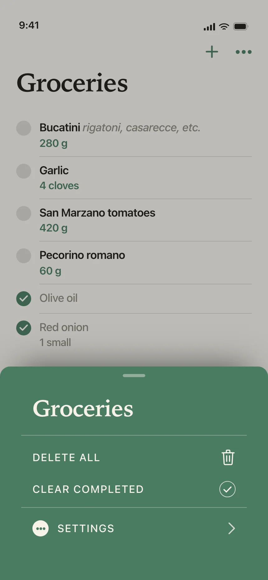Checklist