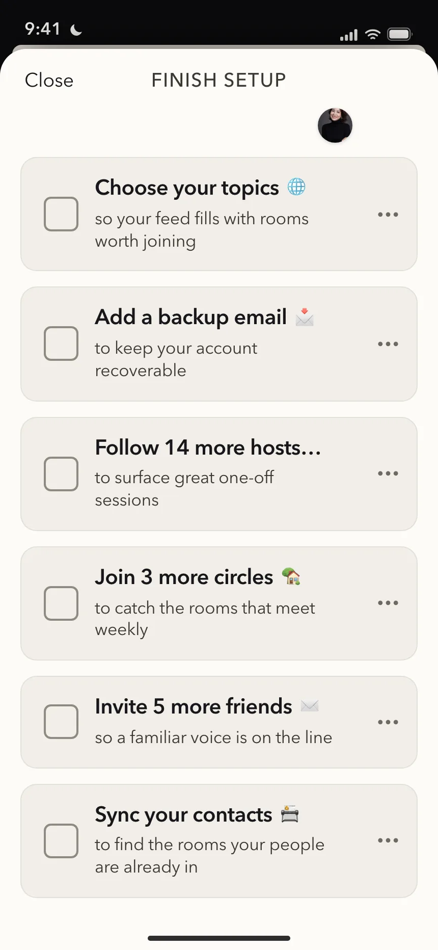 Checklist