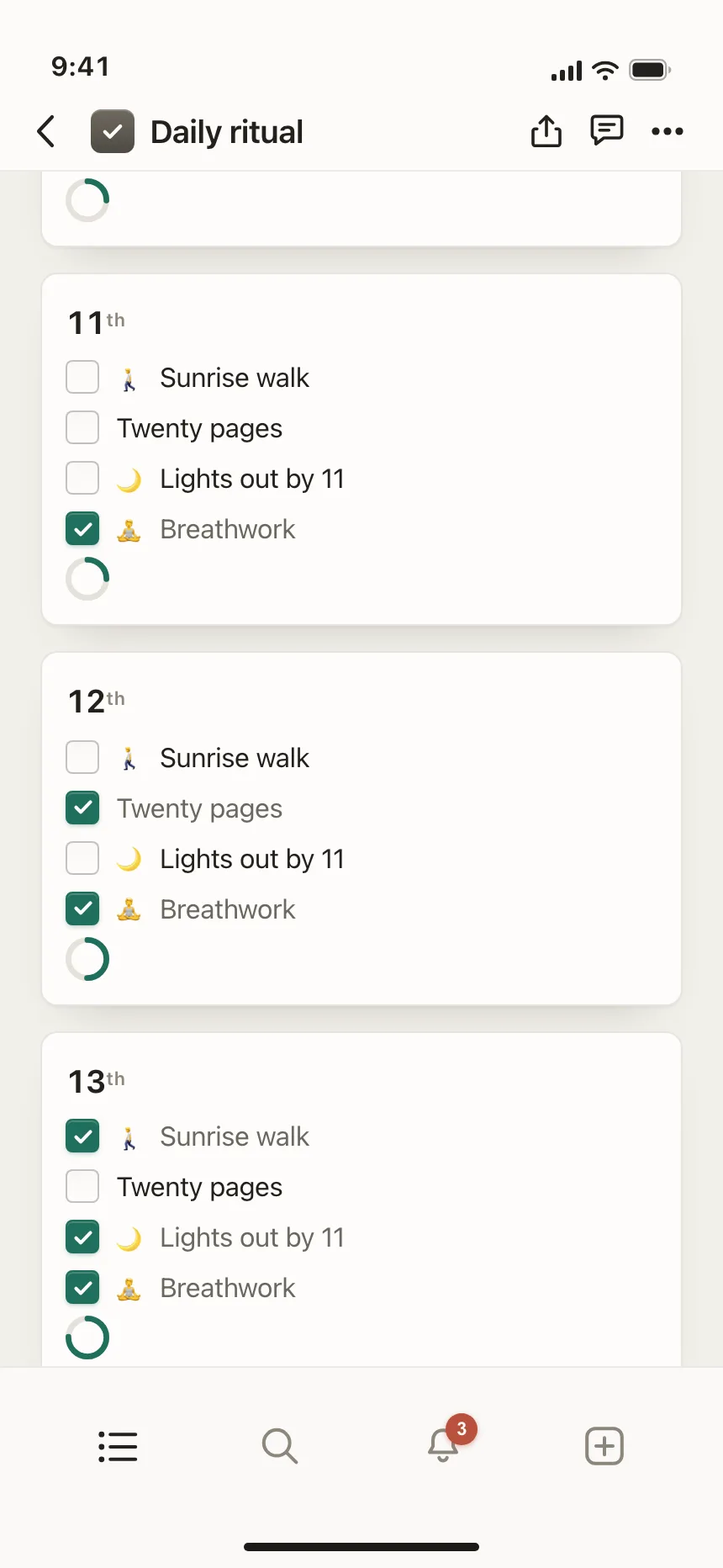 Checklist
