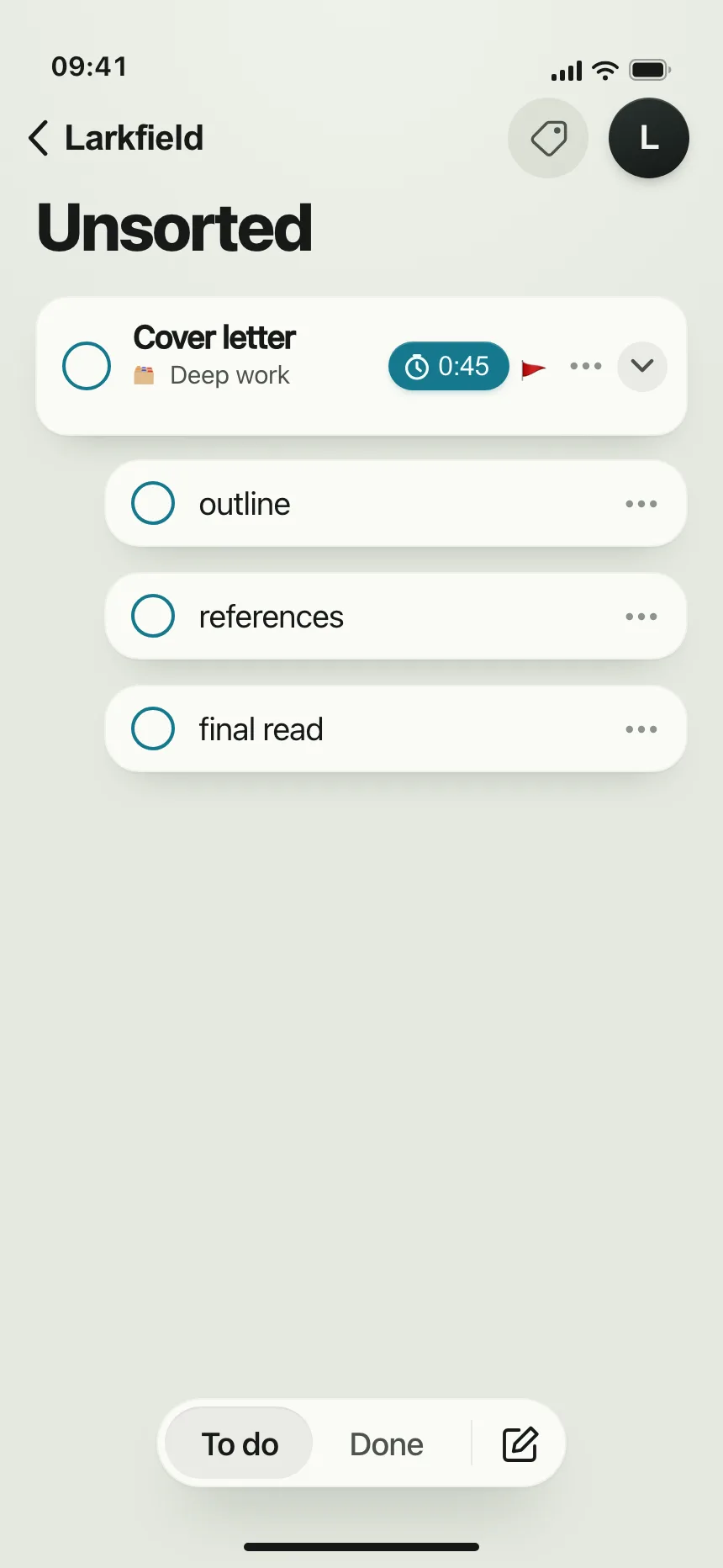 Checklist