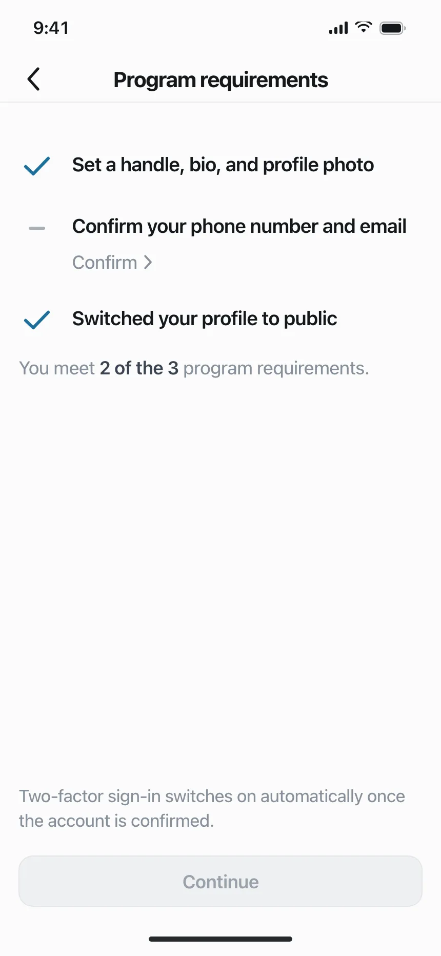 Checklist